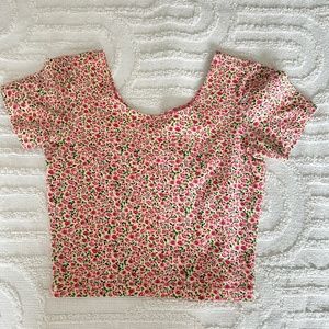 Floral Print Crop Top